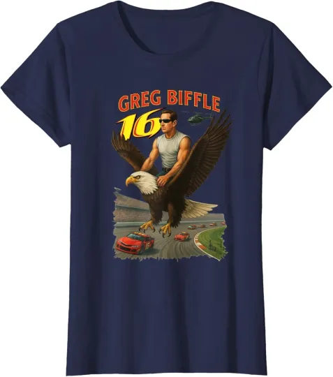 Discover Greg Biffle Memorial Tribute Race Car Champion Ladies' Crewneck T-Shirt