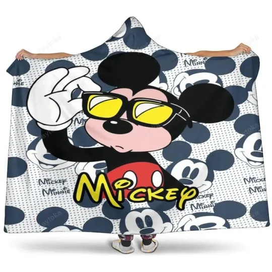 Discover Mickey Hooded Blanket - Cozy Fleece Throw for Kids and Cartoon Fans