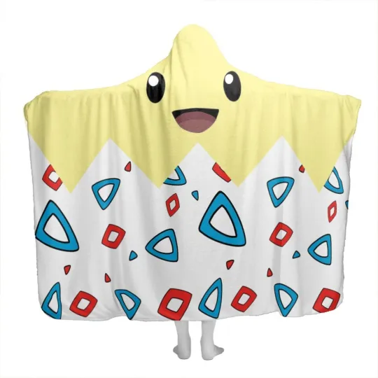 Togepi Hooded Blanket - Cute Cozy Throw for Fans and Collectors