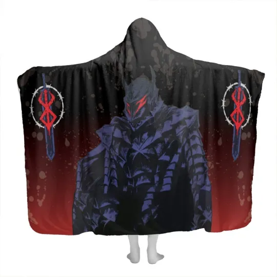 Discover Berserkk Struggler Hooded Blanket - Cozy Anime Throw for Fans
