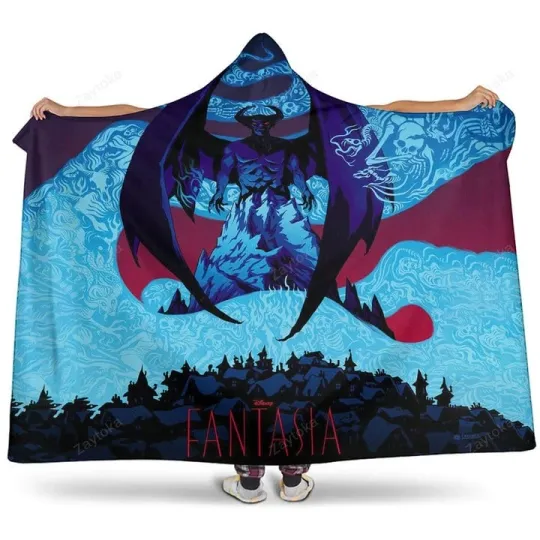 Chernabog Hooded Blanket - Fantasy Villain Fleece Throw