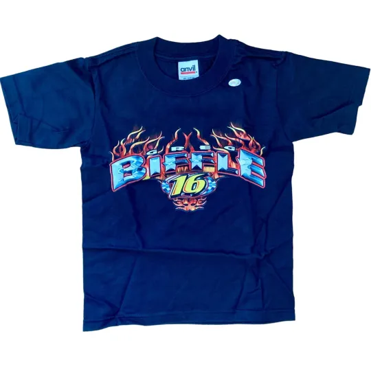 Discover Vintage Greg Biffle #16 T-Shirt Youth XS National Guard NEW Roush Racing
