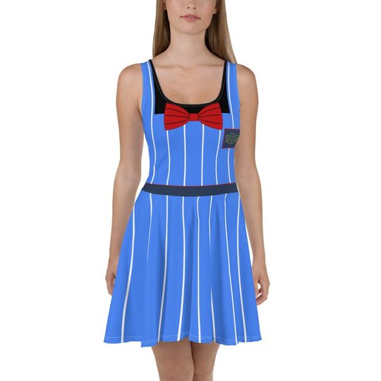 Discover Silly Dog Train Conductor Running Costume Skater Dress