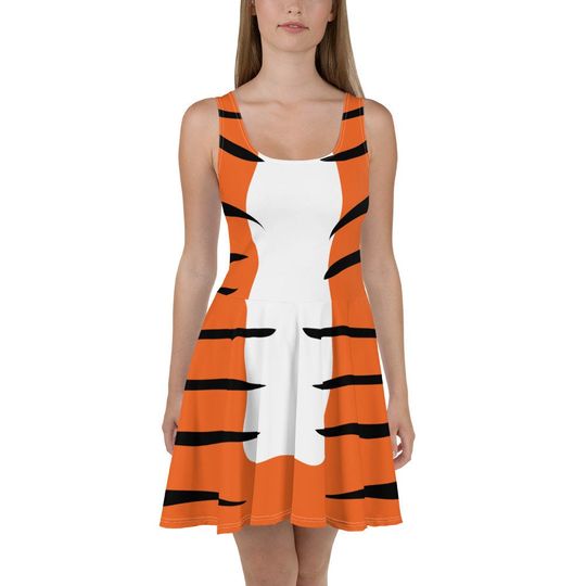 Discover Magic Carpet Pet Tiger Running Costume Skater Dress