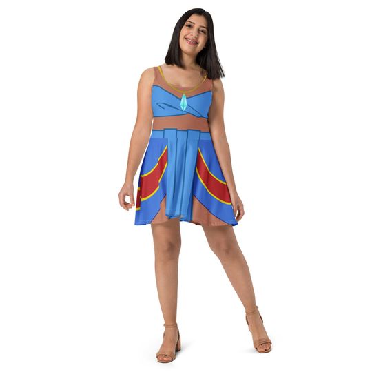 Discover Warrior Princess Running Costume Skater Dress