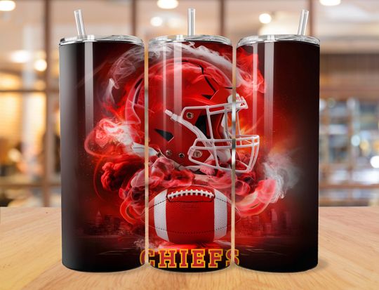 Discover Kansas City 20oz Skinny Tumbler Wrap PNG, Sport 20oz Tumbler PNG, Mascot Sublimation Tumbler PNG Digital Download