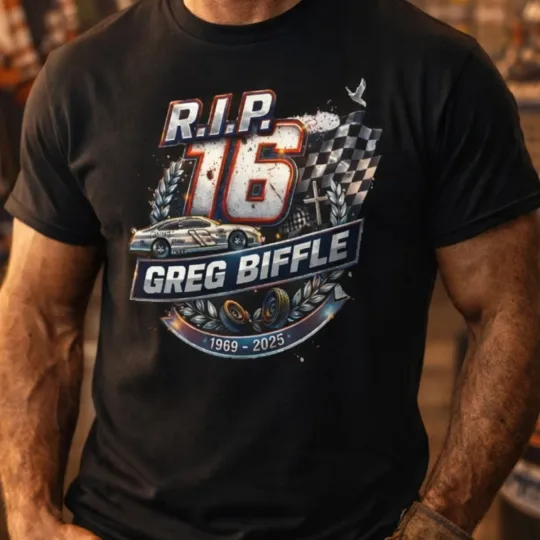Discover SALE 30% RIP 16 Greg Biffle Memorial T-Shirt | Racing Tribute Reprint Gildan