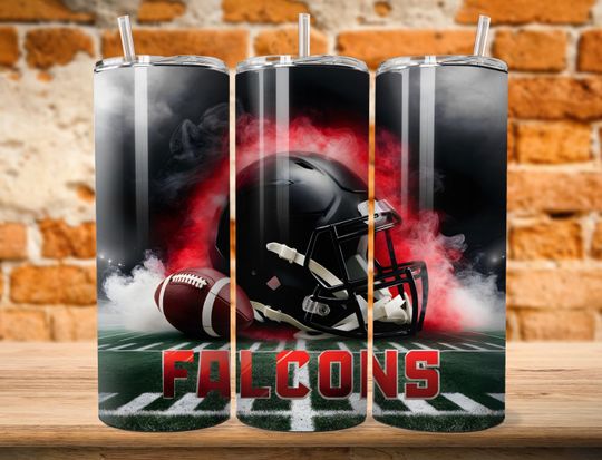 Discover Falcon 20oz Skinny Tumbler Wrap PNG, Sport 20oz Tumbler PNG, Mascot Sublimation Tumbler PNG Digital Download, Football Tumbler