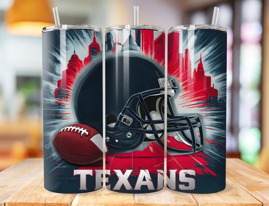 Discover Houston 20oz Skinny Tumbler Wrap PNG, Sport 20oz Tumbler PNG, Mascot Sublimation Tumbler PNG Digital Download