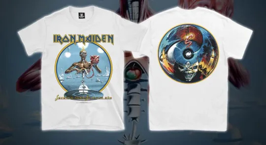 Discover Iron Maiden Seventh Son of a Seventh Son Double-Sided T-Shirt Short Sleeve