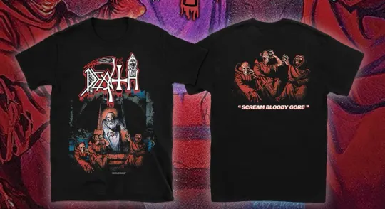 Discover Death - Scream Bloody Gore - Shortsleeve Shirt, Double-sided shirt SIZE S - 5XL