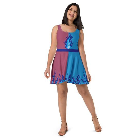 Discover Demonic Duo Pain and Panic Running Costume Skater Dress