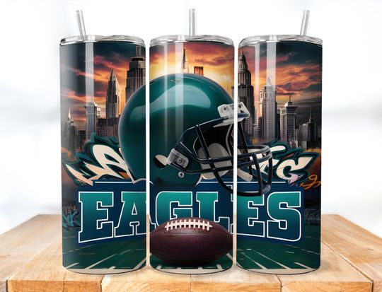 Discover Eagle 20oz Skinny Tumbler Wrap PNG, Sport 20oz Tumbler PNG, Mascot Sublimation Tumbler PNG Digital Download