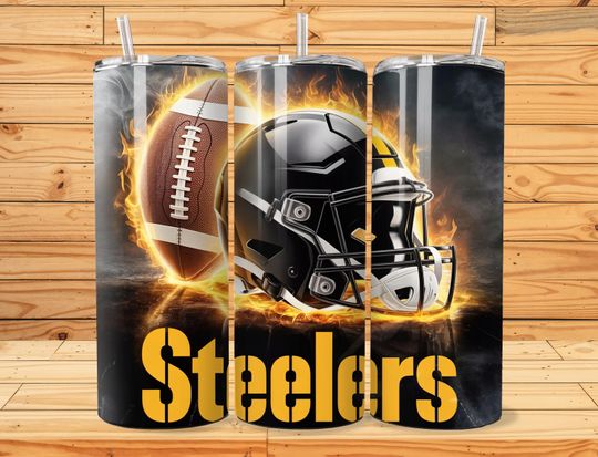 Discover Pittsburgh 20oz Skinny Tumbler Wrap Design Sublimation, American Football Tumbler, 20oz Template Straight Tumbler Wrap,Instant Download, PNG