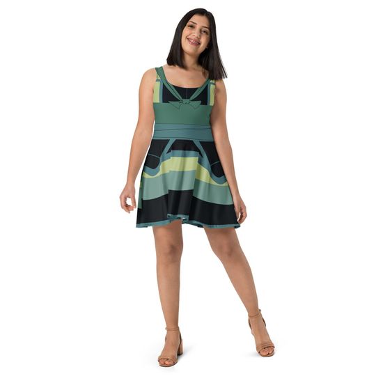 Discover The Warrior Running Costume Skater Dress