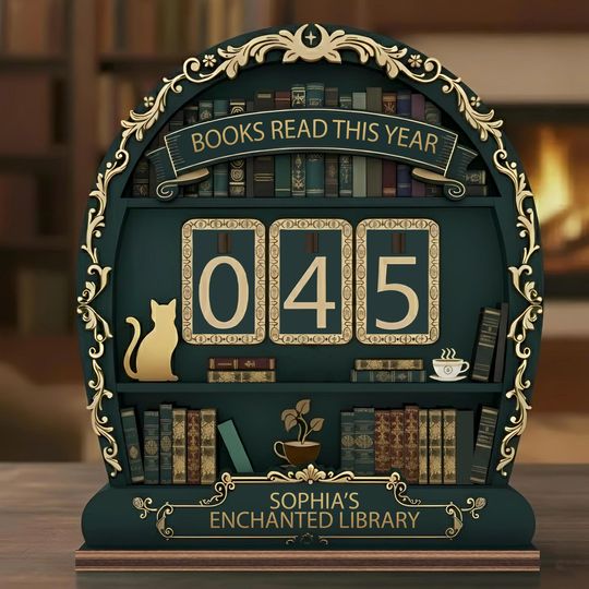 Discover Personalized Vintage Books Read Tracker - Books Read This Year, Vintage Book Lovers Gift