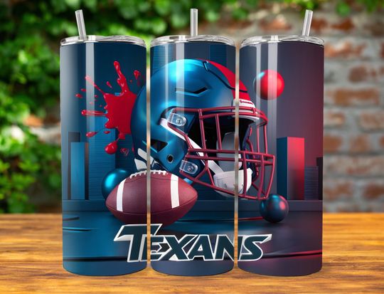 Discover Houston 20oz Skinny Tumbler Wrap PNG, Sport 20oz Tumbler PNG, Mascot Sublimation Tumbler PNG Digital Download