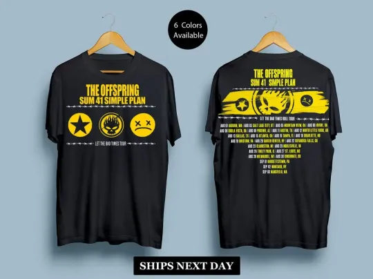 The Offspring 2023 Tour T-Shirt Unisex Heavyweight
