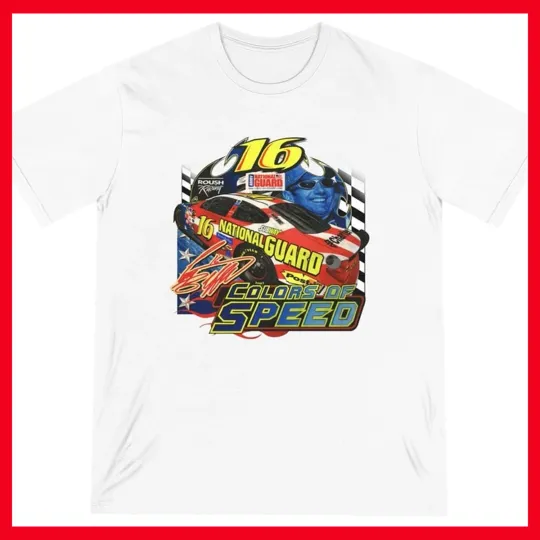 Discover Greg Biffle white men Racing Big Shirt 1999 size White Reprint
