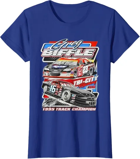 Discover Greg Biffle Race Car Champion 1995 Vintage Graphic Ladies' Crewneck T-Shirt