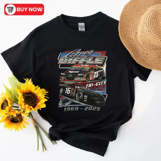 Discover Greg Biffle Racing Tribute Truck Tee, Grainger 1969-2025 TShirt, S-5XL