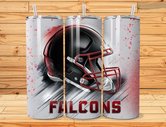 Discover Falcon 20oz Skinny Tumbler Wrap PNG, Sport 20oz Tumbler PNG, Mascot Sublimation Tumbler PNG Digital Download, Football Tumbler