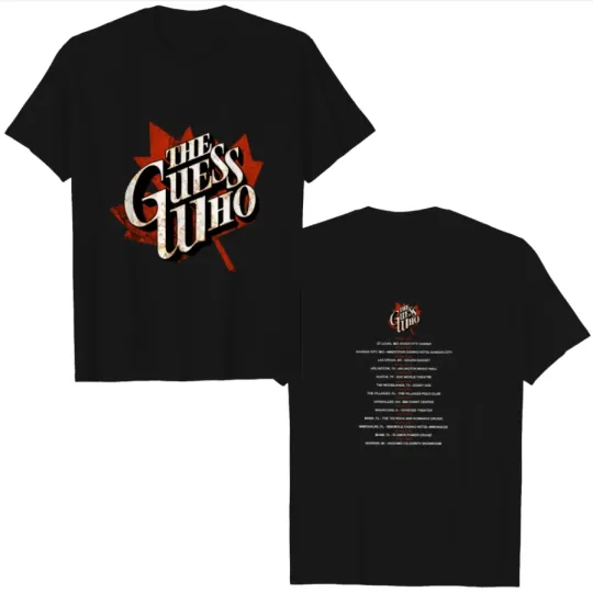 The Guess Who American Tour Dates T-Shirt – Heavyweight Unisex Concert Tee