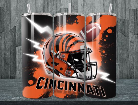 Discover Cincinnati Tumbler Wrap PNG, Sport 20oz Tumbler PNG, Mascot Sublimation Tumbler PNG Digital Download, Instant Download