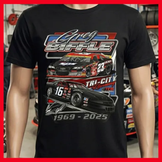 Discover Greg Biffle Racing Tribute Truck Tee | Retro Roush Grainger 1969-2025