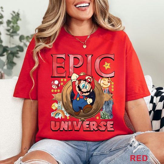 Super Mario Epic Universe Shirt, Mario Epic Universe Family Shirt, Matching Family Vacation Tees