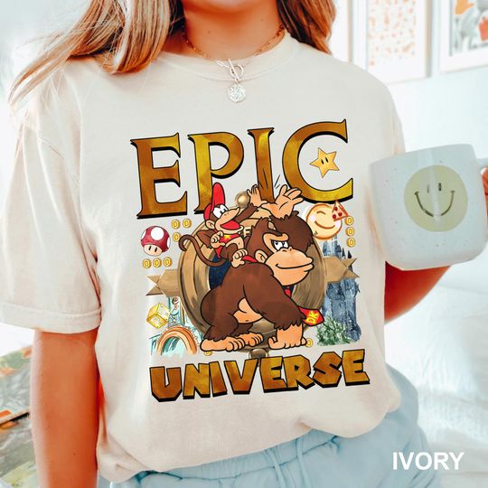 Super Mario Epic Universe Shirt,  Mario Luigi Princess Peach Epic Universe Family Shirt, Matching Family Vacation Tees