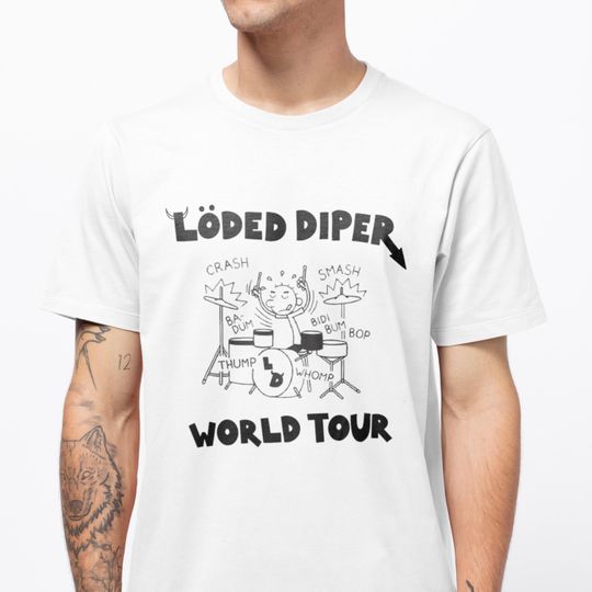Discover Loded Diper T-Shirt, World Tour Shirt, Diary of a Wimpy Kid T-Shirt, Rodrick Heffley Graphic Tee, Loaded Diaper Band T-Shirt