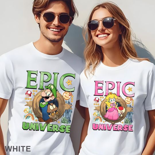 Discover Super Mario Epic Universe Shirt Super Mario Epic Universe Matching Shirt, Mario & Friends Family Vacation Tees Super Mario Epic Shirt 373412