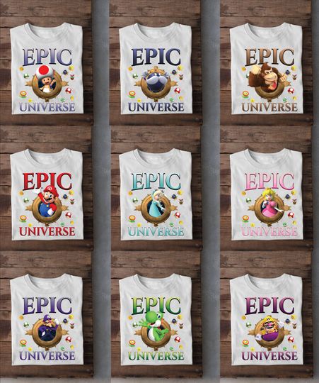 Discover Super Mario Epic Universe Shirt: Family Vacation Matching Tee