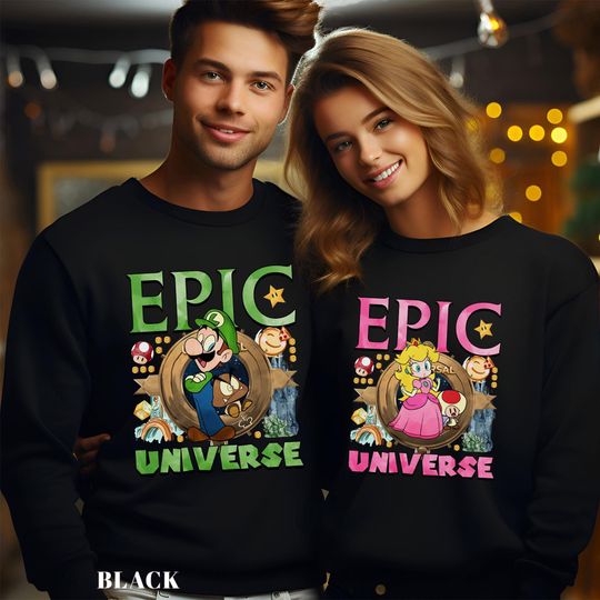 Super Mario And Friends Epic Universe Sweatshirt, Orlando Park Hoodie 213412