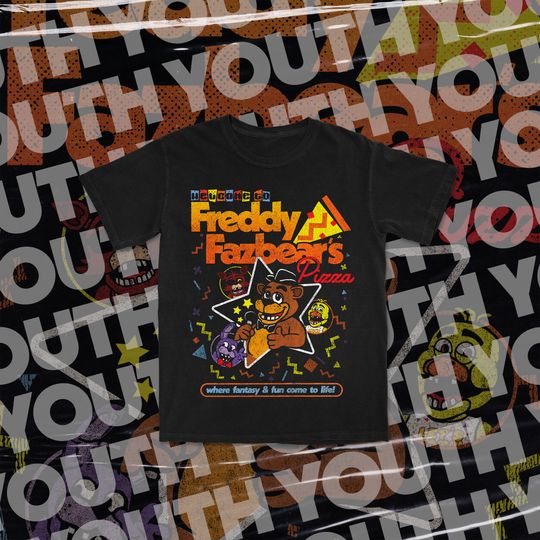 Youth FNAF Freddy's Retro T-Shirt