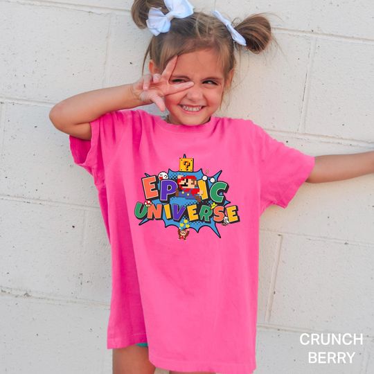 Discover Epic Universe Mario Land Shirt, Comfort Colors Super Nintendo World Tee, 323449