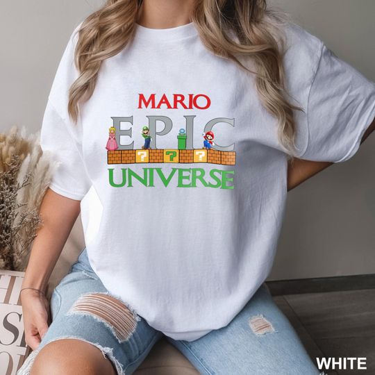 Discover Universal Studios Epic Mario Shirt, Comfort Colors, Universal Epic Universe Shirt, Universal Studios Trip Shirt, Family Vacation Tee, 132793