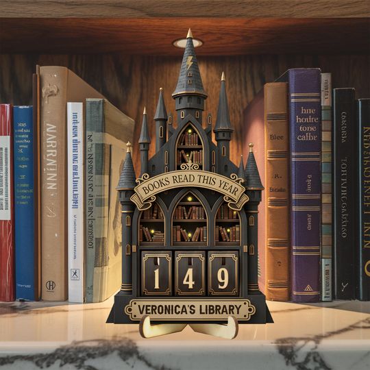 Discover Personalized Vintage Book Read Tracker, Book Lover Gift, Reading Tracker, Books Read This Year Counter, Reading Lover Gift, Library Decor