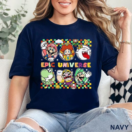 Retro Super Mario Squad Shirt, Epic Universe Mario Shirt, Mario and Friends Shirt, Universal Epic Universe Shirt 363422