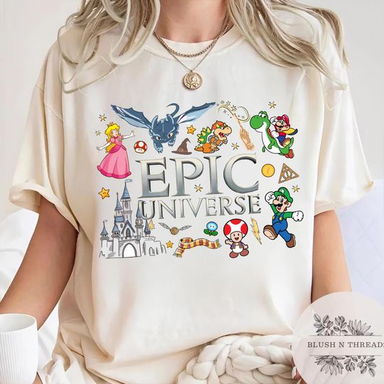 Discover Universal Epic Universe Shirt, Orlando Park Epic Universe Shirts, Coquette Bow Mario Baby Tee Croptank, Epic Universe Trip, Birthday Gifts