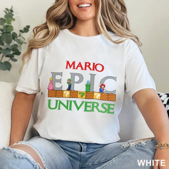 Universal Studios Epic Mario Shirt, Universal Epic Universe Shirt