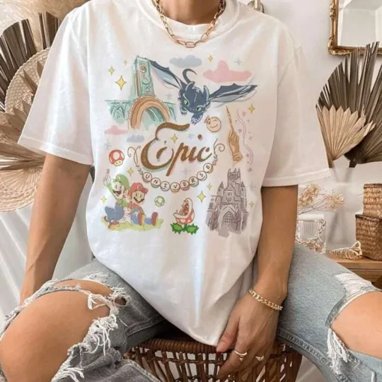 Discover Retro Epic Universe Shirt, Family Universe Park Trip Shirt, Orlando Park Epic