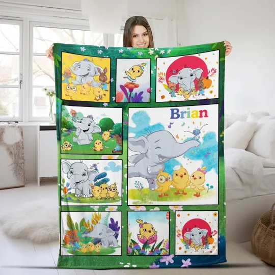 Discover Canticos Plush Fleece  Blanket, Chic Birthday Blanket, Cartoon Blanket