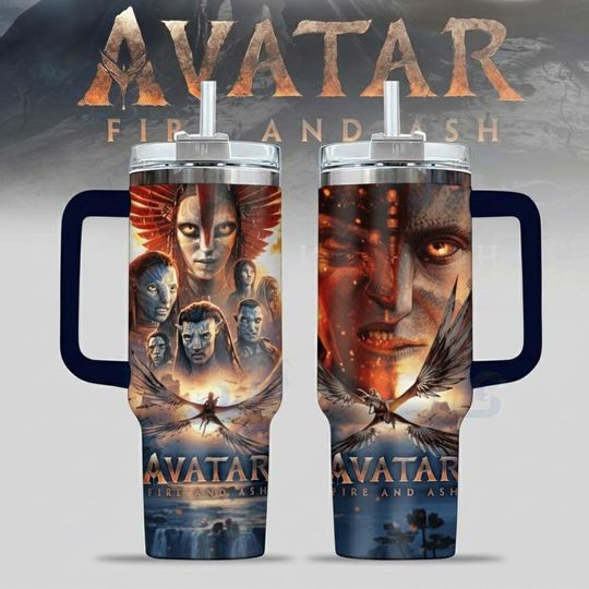 Discover Disney Avatar Fire and Ash Tumbler, Fire And Ash Drinkware Tumbler, Animal Kingdom Tumbler With Straw,