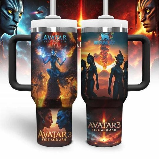 Discover Avatar 3 Fire And Ash Tumbler 40oz, Disney Avatar Jake Sully Water Tumbler, Animal Kingdom The World of Avatar Tumbler Cup For Fans