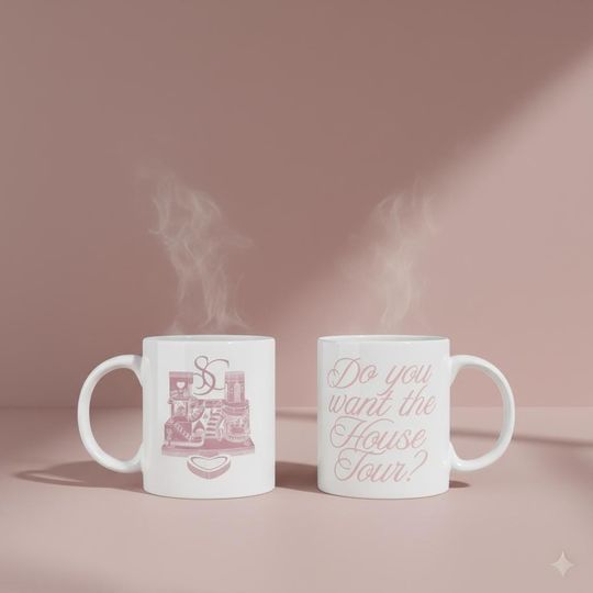 Discover Sabriina Do You Want The House Tour Mug, Black 15oz Ceramic Mug, Short n Sweet Music Cup 11oz, Two Side Print Coffee Cup, Gift for Him Her