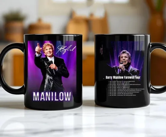 Discover Manilows The Last Concer January 2026 Tour Coffee Mug, Gif Fan