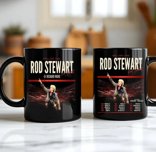 Rod Stewart One Last Time Tour 2026 Coffee Mug