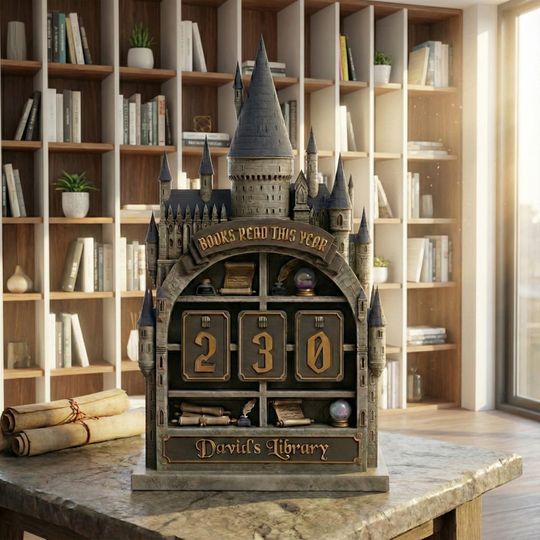 Discover Personalized Vintage Book Tracker - Books Read This Year Counter,Vintage Book Read Tracker,Gift for Readers,Book Lovers Gift,Bookshelf Decor